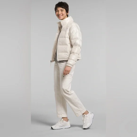 The North Face 2000 Retro Nuptse Puffer Down Jacket Gardenia White 700 Down XL - Picture 2 of 16